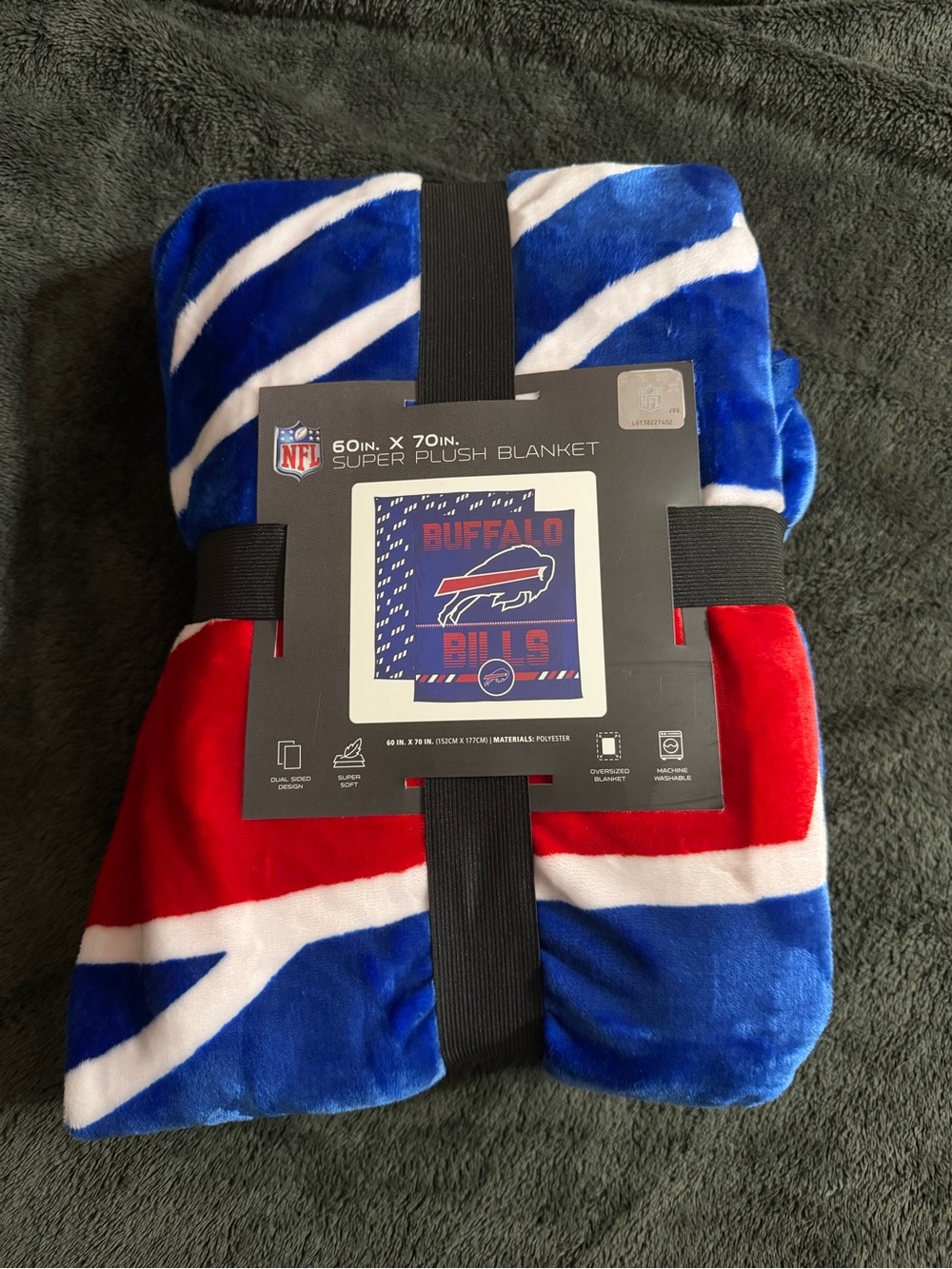 NFL Buffalo Bills Super Plush Blanket - Blue & Red